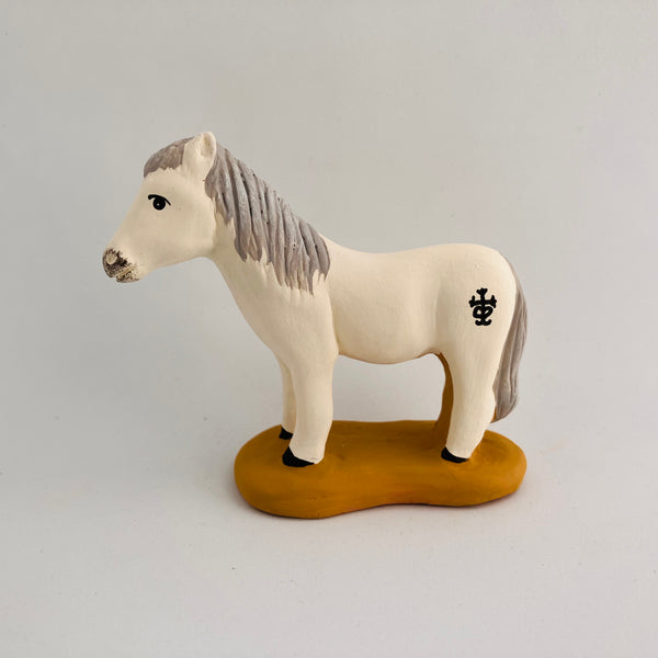 Cheval de Camargue 7 à 9 cm