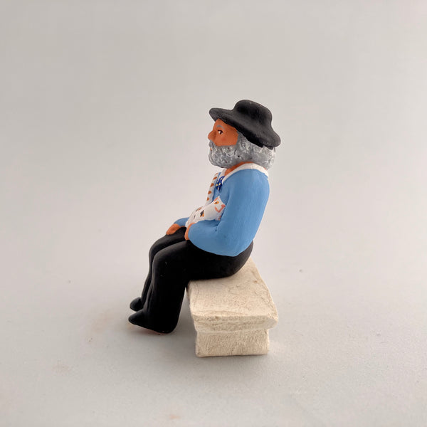 Gaston le papé au chat 7 cm