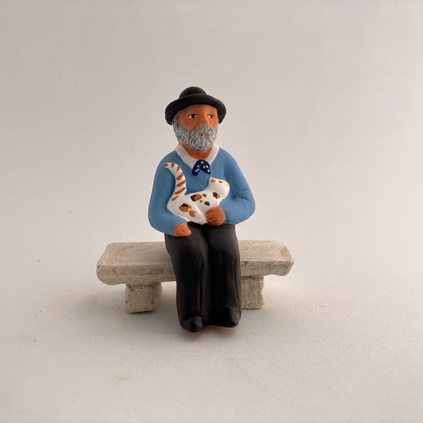 Gaston le papé au chat 7 cm