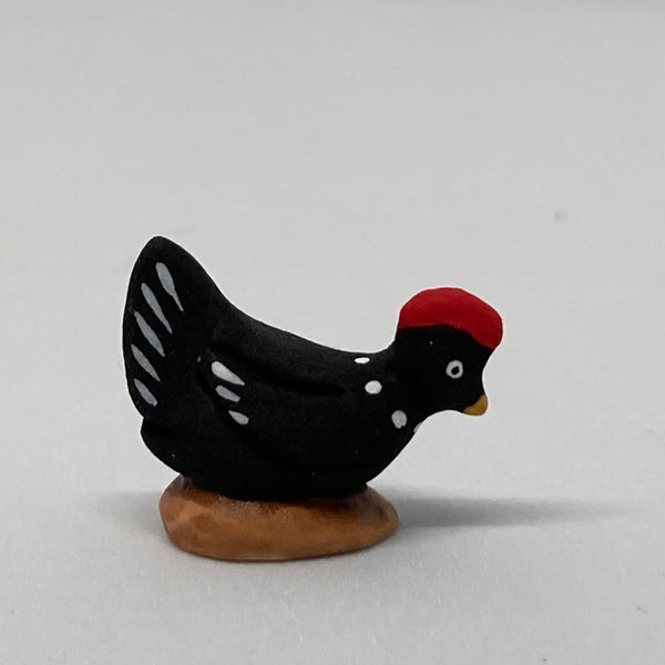 Poule qui picore 7 cm