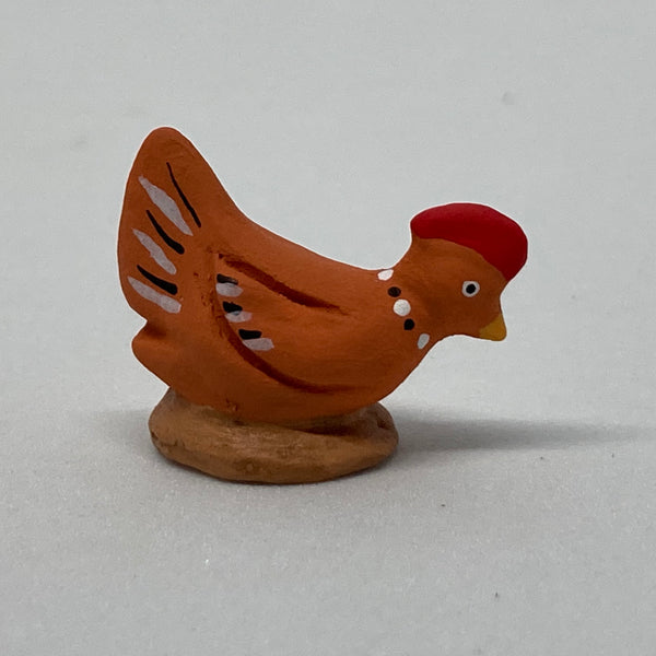 Poule qui picore 7 cm